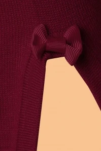 50s Addicted Sweater In Burgundy - Image 3