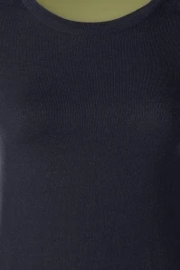 50s Kelly Sweater In Navy - Image 3