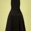 50s Kayden Overalls Swing Dress In Black