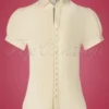 50s Margot Blouse In Antique White