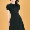 Bunny 50s Catherine Mid Dress In Black