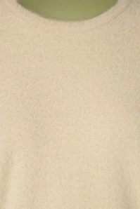 50s Luxury Soft Jumper In Cream - Image 3