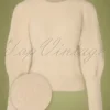 50s Luxury Soft Jumper In Cream