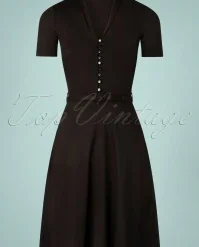 King Louie Emmy Ecovero Classic Dress In Black