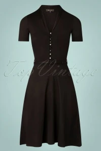 King Louie Emmy Ecovero Classic Dress In Black