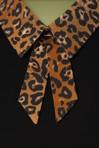 Vixen 50s Lena Leopard Top In Black - Image 3