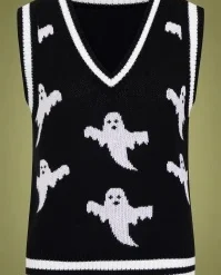 Bunny 50s Ghost Vest In Black