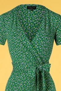 70s Mabel Jumpsuit In Butterfly Apple - Image 3