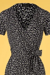 70s Mabel Jumpsuit In Butterfly Black - Image 3