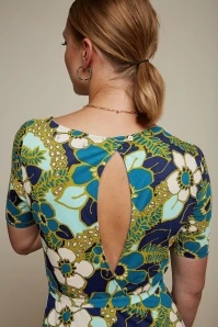 King Louie Betty Party Dress Selena In Deep Blue - Image 2