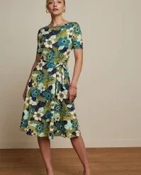 King Louie Betty Party Dress Selena In Deep Blue