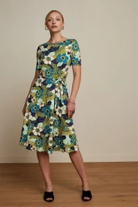 King Louie Betty Party Dress Selena In Deep Blue