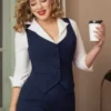Dianne Waistcoat In Navy