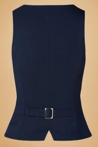 Dianne Waistcoat In Navy - Image 6