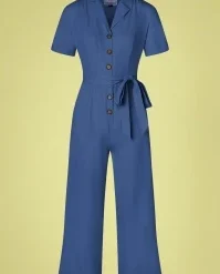 Adventure Ahead Jumpsuit In Blue