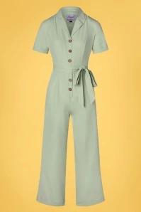 Adventure Ahead Jumpsuit In Green