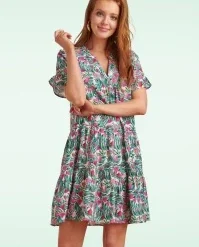 Watermelon Dress In White And Multi