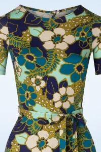 King Louie Betty Party Dress Selena In Deep Blue - Image 4