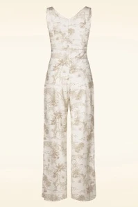 Safari Jumpsuit In Off White - Image 2