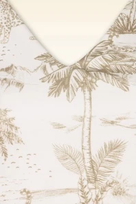 Safari Jumpsuit In Off White - Image 3