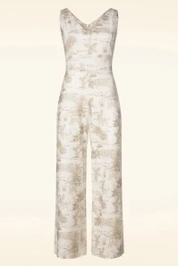 Safari Jumpsuit In Off White