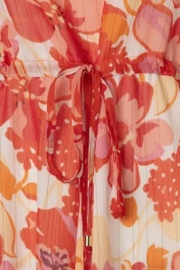 Patricia Floral Maxi Dress In Orange - Image 3