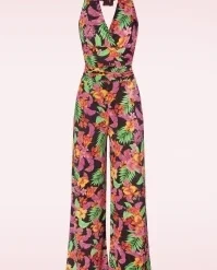 Mahalo Jumpsuit In Black And Multi