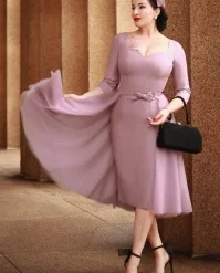 The Patrizia Pencil Dress In Blush Pink