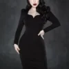 Femme Fatal Dress In Black