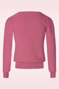 Alba Pullover In Rose Wine - Image 2