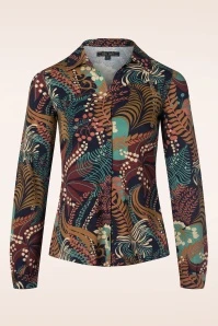 King Louie Nightingale Blouse In Blue