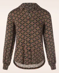 King Louie Maisie Jubilee Blouse In Dragonfly Green