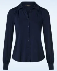 King Louie Carina Blouse In Evening Blue