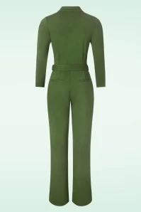 King Louie Alexa Rodeo Jumpsuit In Olive Green - Image 5