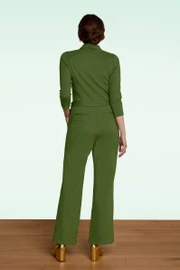 King Louie Alexa Rodeo Jumpsuit In Olive Green - Image 4