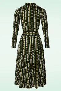 King Louie Betsy Quincy Rollneck Midi Dress In Pine Green - Image 5