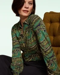 King Louie Maisie Venus Blouse In Blue