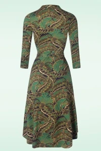 King Louie Emmy Ecovero Venus Dress In Blue - Image 3
