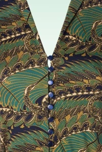 King Louie Emmy Ecovero Venus Dress In Blue - Image 4