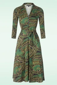 King Louie Emmy Ecovero Venus Dress In Blue - Image 2