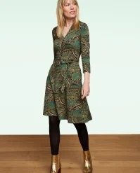 King Louie Emmy Ecovero Venus Dress In Blue