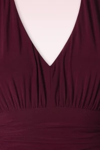 Harlow Swing Dress In Aubergine - Image 5