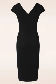 Blake Pencil Dress In Black - Image 2