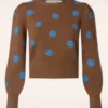 Compania Fantastica Dotty Polkadots Jumper In Brown