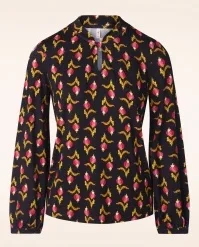 Blutsgeschwister Oh My Knot Top In Flower Of Dreams