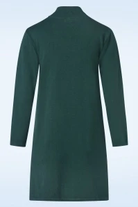 Blutsgeschwister Straight And Easy Dress In Full Of Wonder Petrol - Image 2