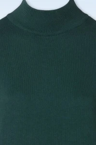 Blutsgeschwister Straight And Easy Dress In Full Of Wonder Petrol - Image 3