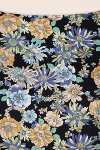 Floral Feeling Dress In Dark Blue - Image 4