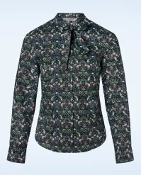 Midnight Heritage Blouse In Navy