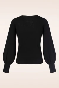 King Louie Maya Cocoon Top In Black - Image 4